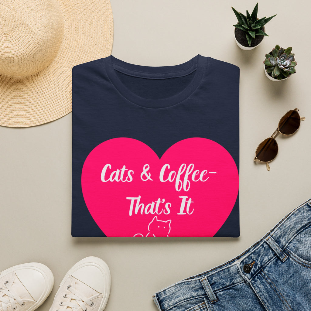 Cats & Coffee That's It T-Shirt | Funny Cat Mom Gift | Cat Lover Tee