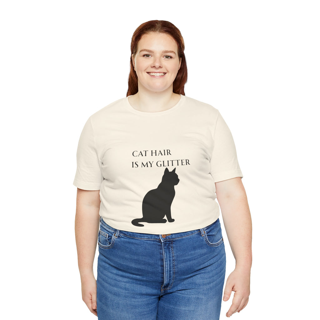 Cat Hair Is My Glitter T-Shirt | Funny Cat Mom Gift | Cat Lover Shirt Women