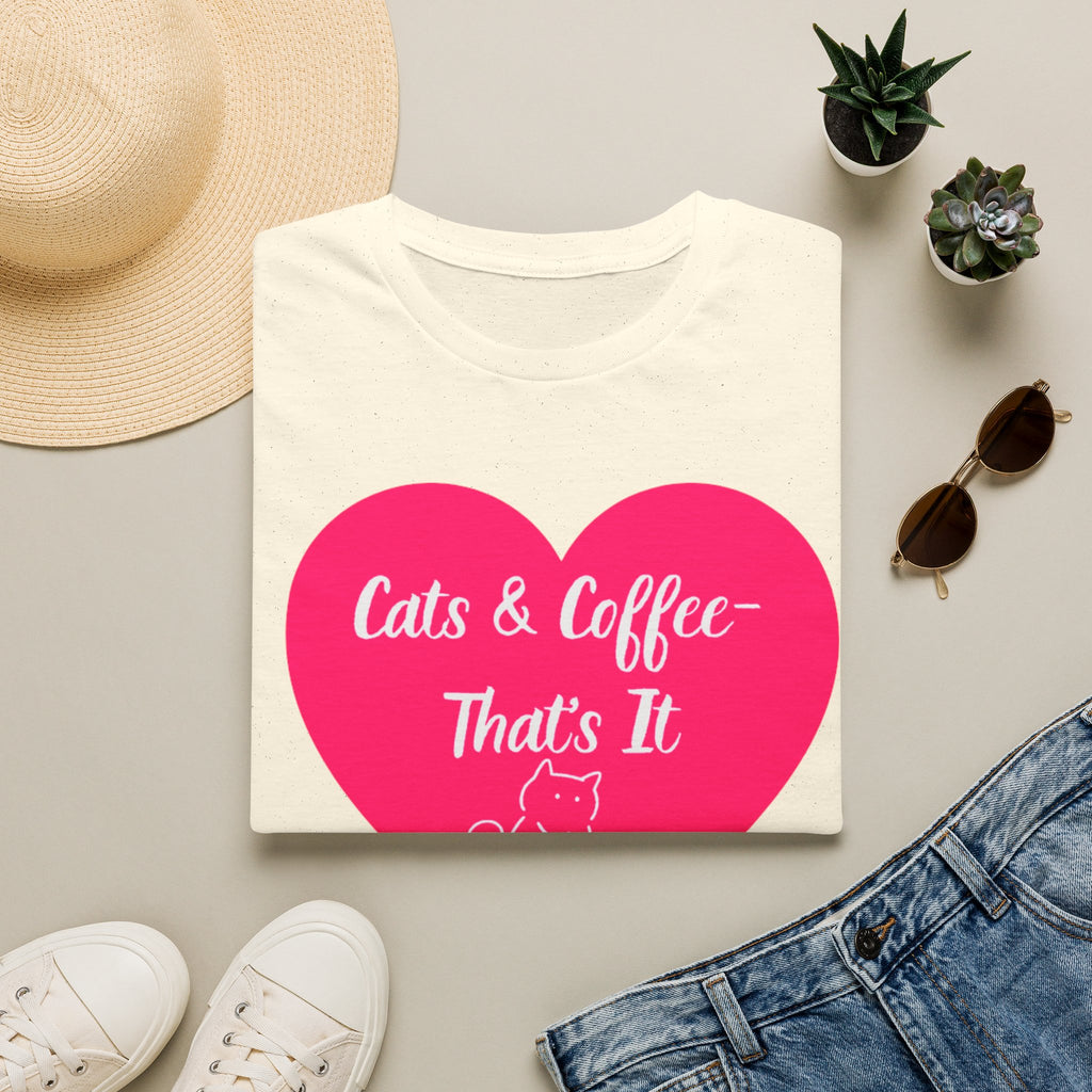 Cats & Coffee That's It T-Shirt | Funny Cat Mom Gift | Cat Lover Tee