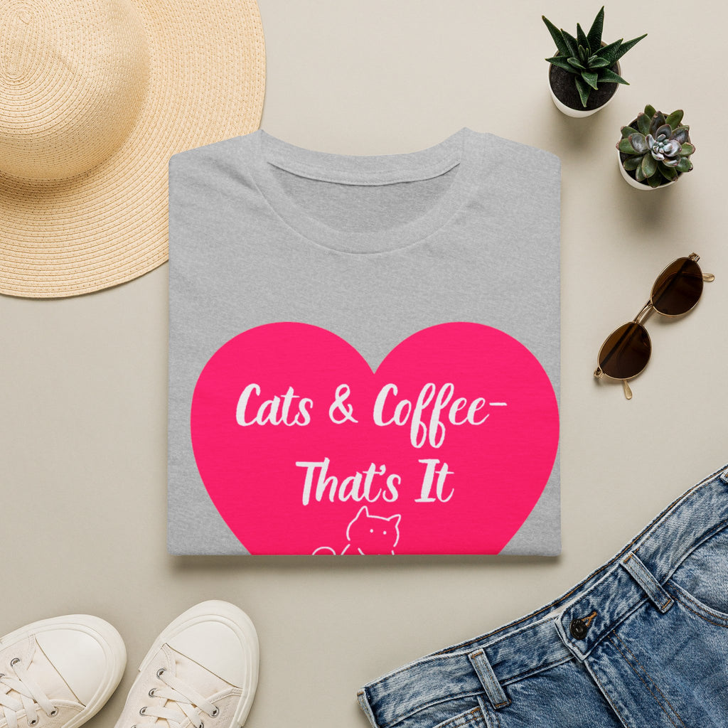 Cats & Coffee That's It T-Shirt | Funny Cat Mom Gift | Cat Lover Tee