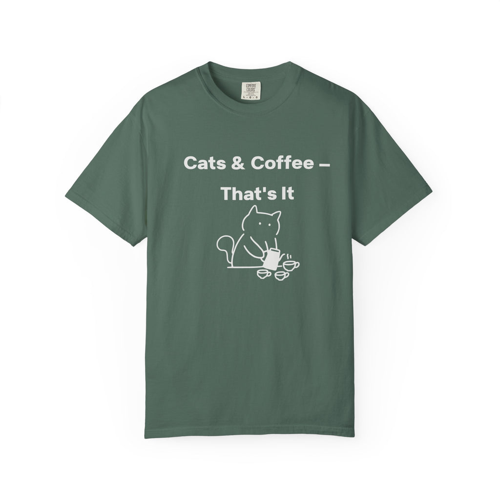 Cats & Coffee That's It T-Shirt | Funny Cat  Mom Gift | Cat Lover Tee