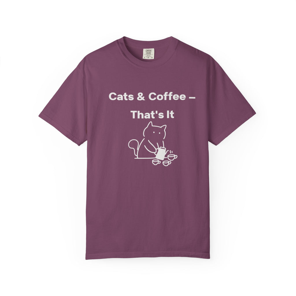Cats & Coffee That's It T-Shirt | Funny Cat  Mom Gift | Cat Lover Tee