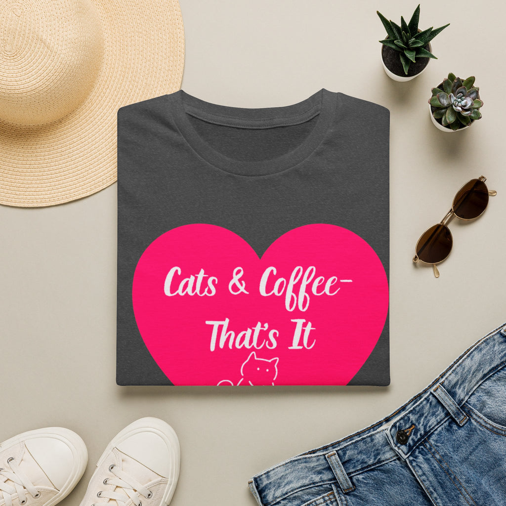 Cats & Coffee That's It T-Shirt | Funny Cat Mom Gift | Cat Lover Tee